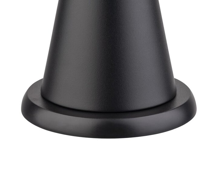 M&T Table lamp rechargable  " Mini  Cone " black height 11,5 cm