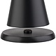 M&T Lampe de table rechargable " Mini  Cone " noire  hauteur 11,5 cm