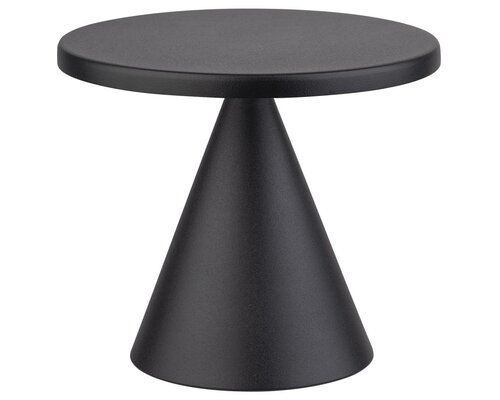 M&T Lampe de table rechargable " Mini  Cone " noire  hauteur 11,5 cm