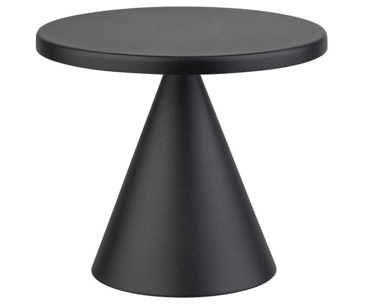 M&T Lampe de table rechargable " Mini  Cone " noire  hauteur 11,5 cm
