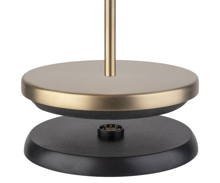 M&T Lampe de table rechargable " Josef "  Champagne hauteur 30 cm