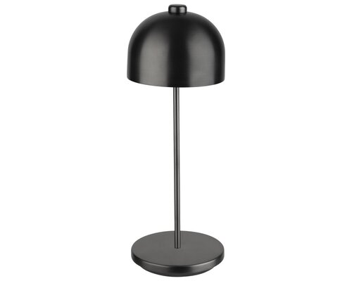 M&T Lampe de table rechargable " Josef "  Gunmetal hauteur 30 cm