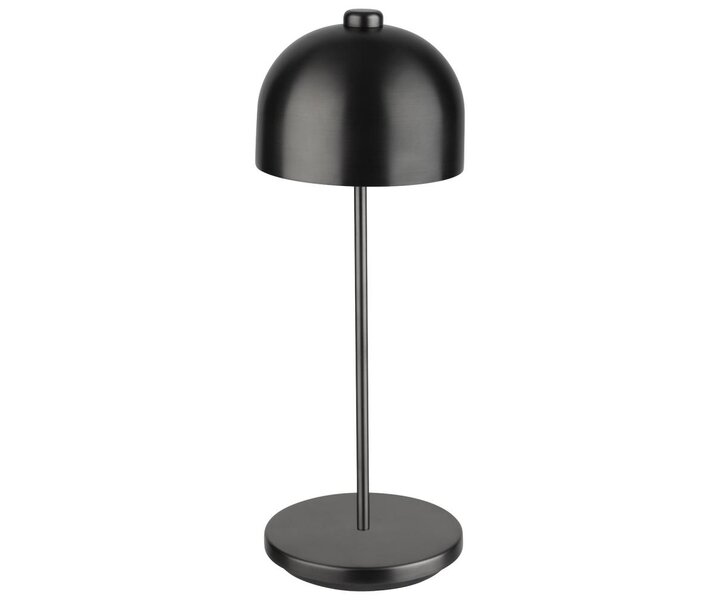M&T Table lamp rechargable  " Josef " Gunmetal height 30 cm