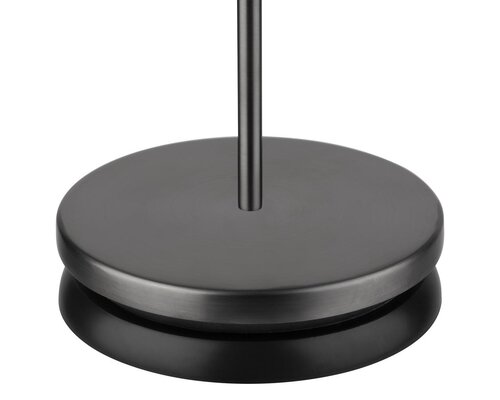 M&T Tafellamp oplaadbaar " Josef "  Gunmetal zwart hoogte 30 cm