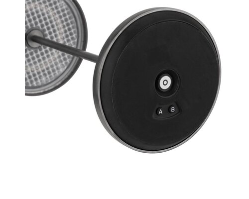 M&T Lampe de table rechargable " Josef "  Gunmetal hauteur 30 cm