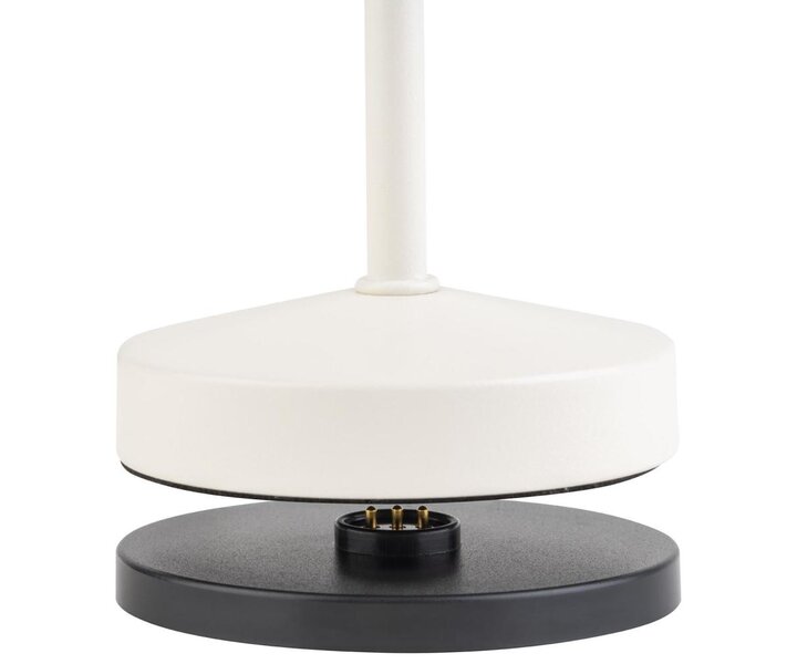 M&T Lampe de table rechargable " Alav  "  whisper white hauteur 20 cm