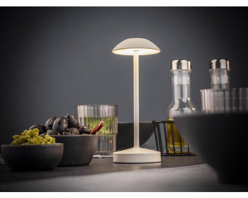 M&T Table lamp rechargable  " Alav " whisper white height 20 cm