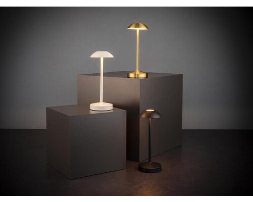 M&T Lampe de table rechargable " Alav  "  noire  hauteur 20 cm