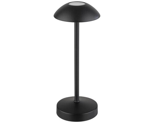 M&T Lampe de table rechargable " Alav  "  noire  hauteur 20 cm