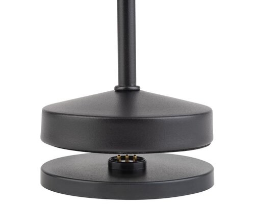M&T Table lamp rechargable  " Alav " black height 20 cm