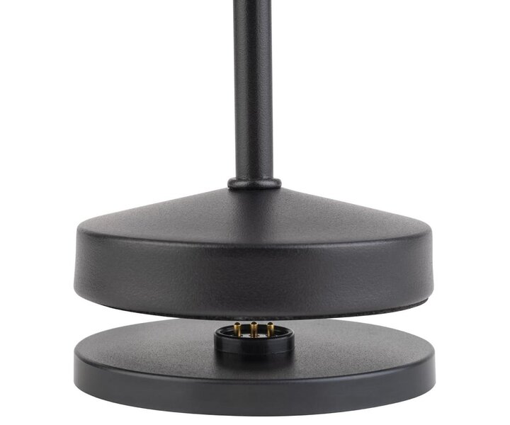 M&T Table lamp rechargable  " Alav " black height 20 cm