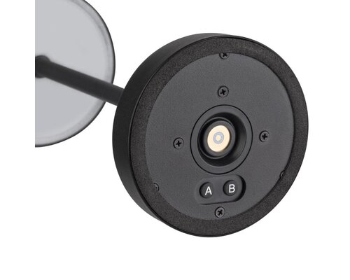 M&T Lampe de table rechargable " Alav  "  noire  hauteur 20 cm