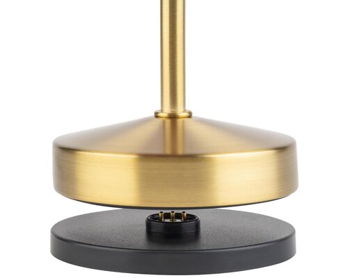 M&T Table lamp rechargable  " Alav " gold look height 20 cm