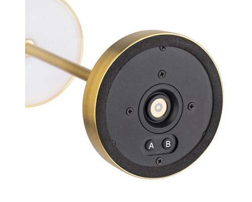 M&T Lampe de table rechargable " Alav  "  couleur doré 20 cm