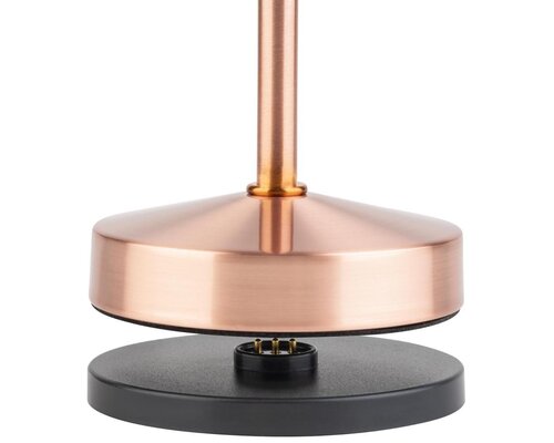 M&T Table lamp rechargable  " Alav " copper look height 20 cm