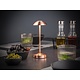 M&T Table lamp rechargable  " Alav " copper look height 20 cm