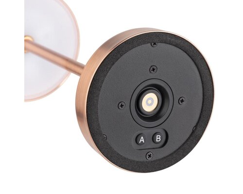 M&T Tafellamp oplaadbaar " Alav "  koper kleur  hoogte 20 cm