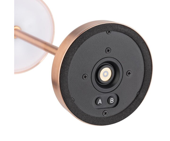 M&T Table lamp rechargable  " Alav " copper look height 20 cm