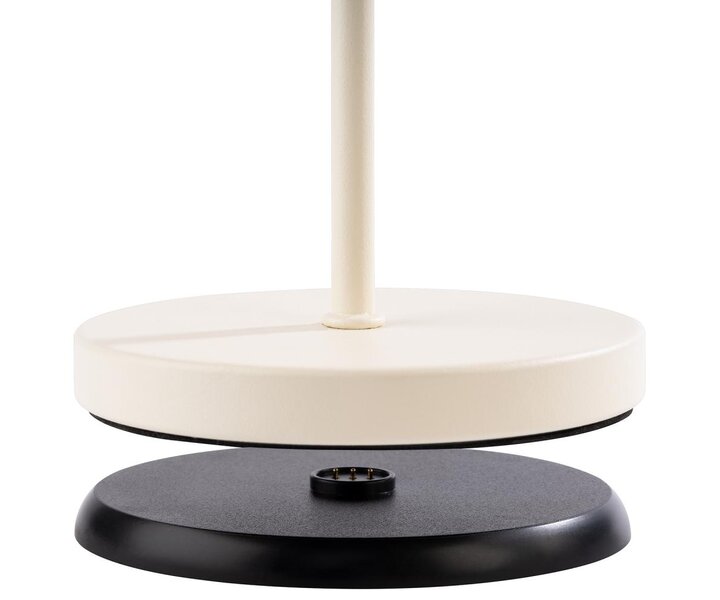 M&T Lampe de table rechargable " Merle "  whisper white hauteur 30,5 cm