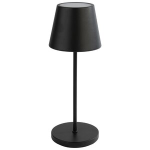 M&T Table lamp rechargable  " Merle " black height 30,5 cm