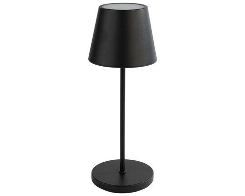 M&T Lampe de table rechargable " Merle "  noire hauteur 30,5 cm