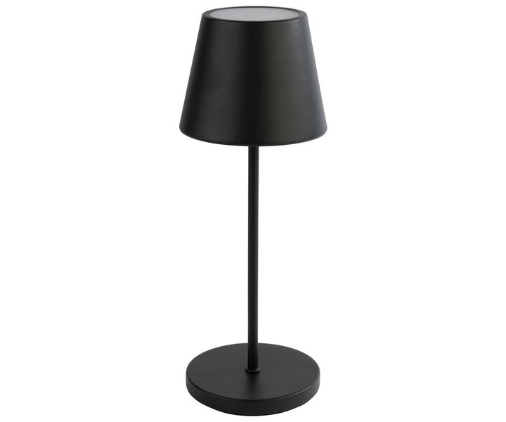 M&T Table lamp rechargable  " Merle " black height 30,5 cm