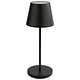M&T Table lamp rechargable  " Merle " black height 30,5 cm