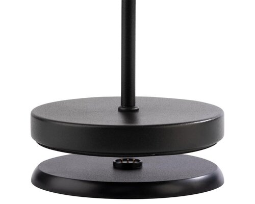 M&T Table lamp rechargable  " Merle " black height 30,5 cm