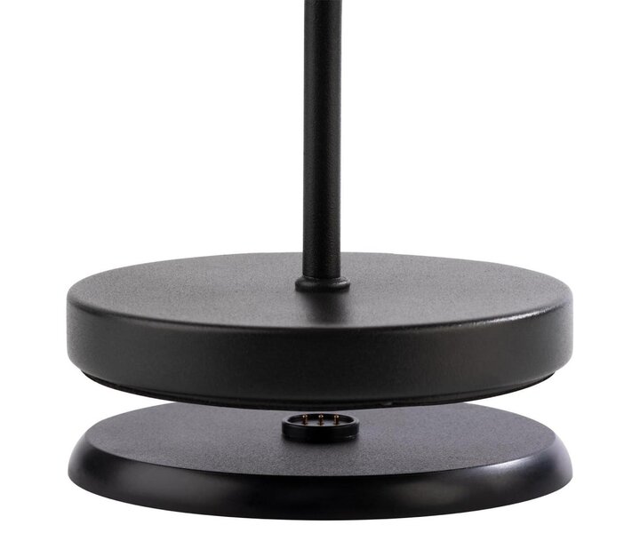 M&T Lampe de table rechargable " Merle "  noire hauteur 30,5 cm