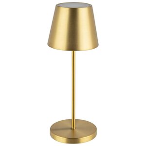 M&T Lampe de table rechargable " Merle "  couleur doré hauteur 30,5 cm