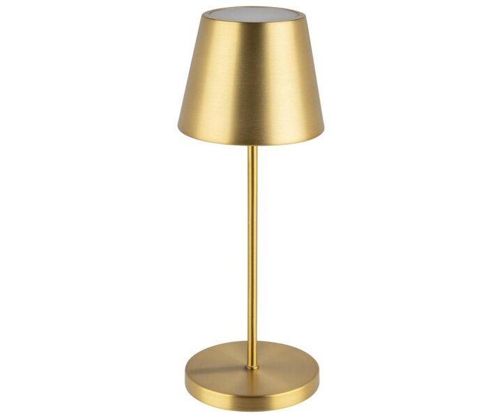 M&T Lampe de table rechargable " Merle "  couleur doré hauteur 30,5 cm