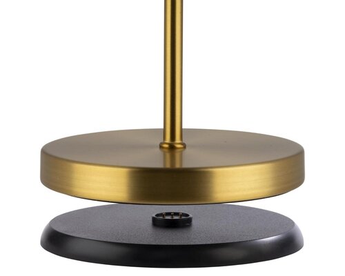 M&T Table lamp rechargable  " Merle " gold color height 30,5 cm