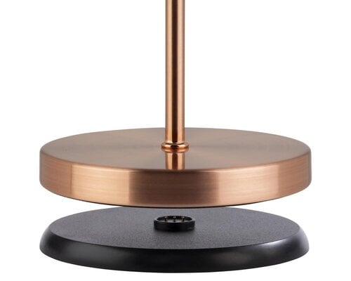 M&T Table lamp rechargable  " Merle " copper color height 30,5 cm