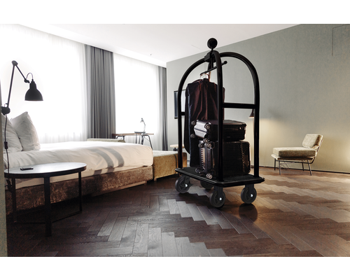 M&T Luggage trolley Drift line - black