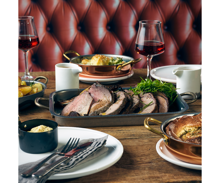 M&T Serveerpan rechthoekig met 2 oren 32,5 x 23,5 cm vintage - stonewashed  uitvoering