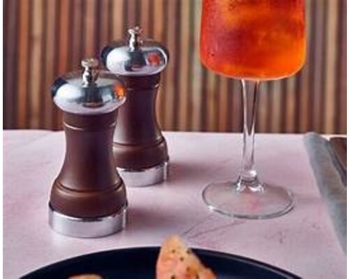 M&T Peppermill 12 cm " London " with silver accepts