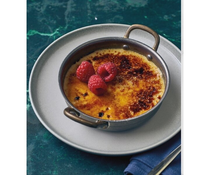 M&T Plat de service rond à 2 poignées 13,5 cm diamètre - finition vintage