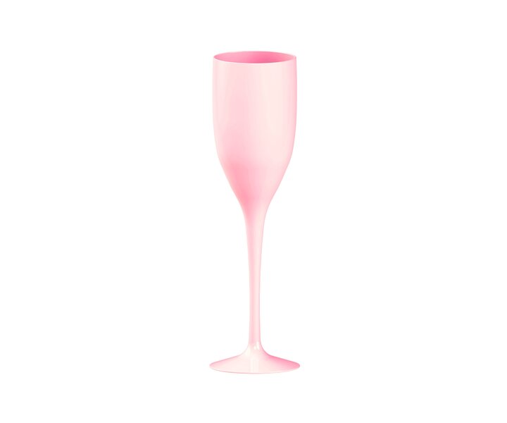 M&T Flûte à champagne réutilisable 150 ml  - Rose
