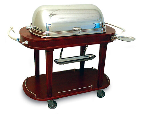 M&T Roastbeef trancheerwagen verzilverde klok en accessoires