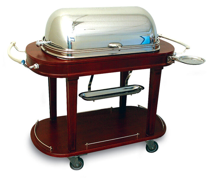 M&T Roastbeef trancheerwagen verzilverde klok en accessoires
