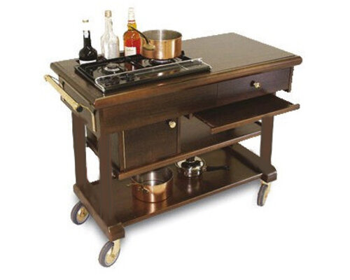 M&T Flambé trolley with two gaz heaters