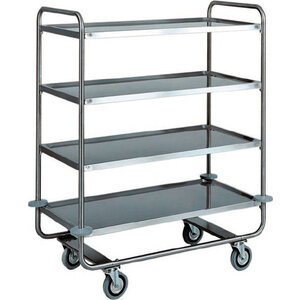 M&T Chariot de service avec 4 niveaux  pour charges lourdes