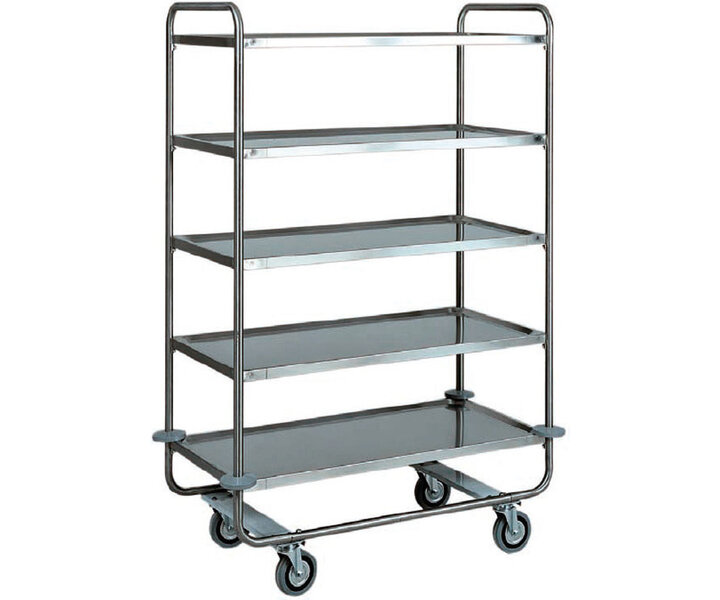 M&T Serving trolley with 5 levels  for heavy transport