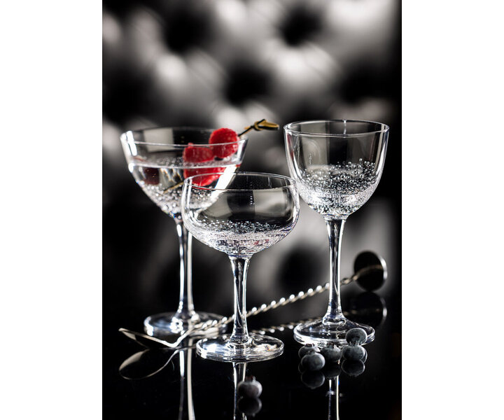 UTOPIA  Verre à  Martini cocktail 18 cl avec effet bulles  "BOTANIST "