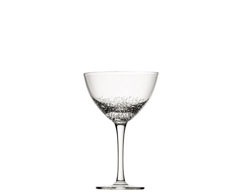 UTOPIA  Champagne - and Martini Cocktail glass 18 cl with bubbles effect  " BOTANIST "