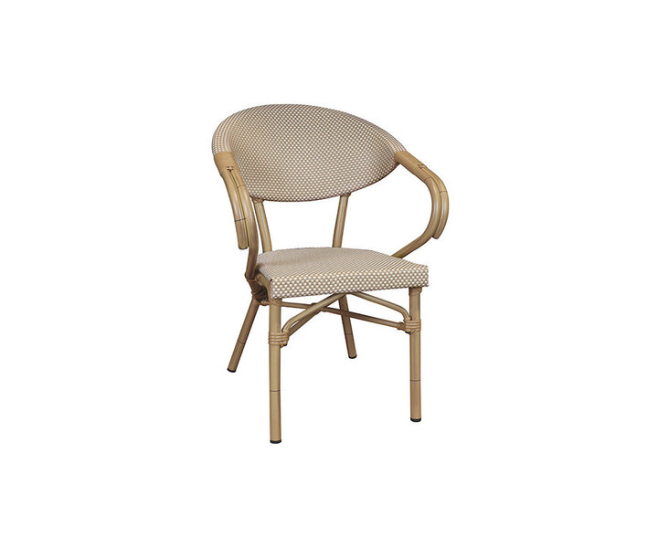 M&T Fauteuil de table usage interieur &  extérieur naturel  " Paris Concorde "