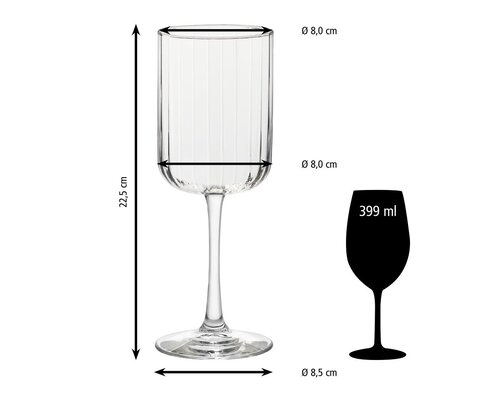 LIBBEY  Wine & Cocktail glass 40 cl  " Linear "