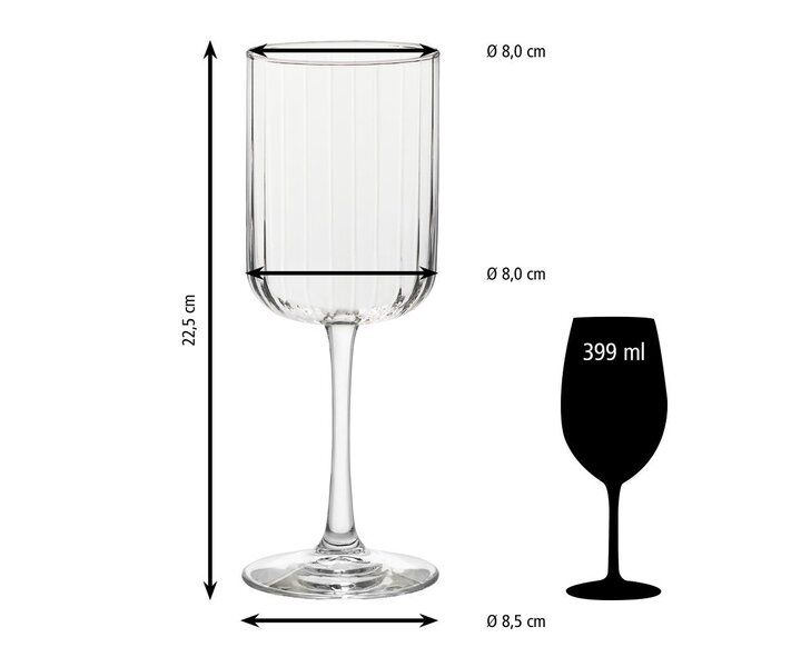 LIBBEY  Wine & Cocktail glass 40 cl  " Linear "