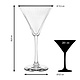 LIBBEY  Martini- & Cocktail glas 28 cl  " Linear "