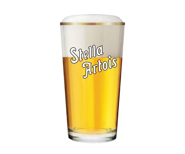 M&T Beer glass 33 cl  " Boerke " Stella Artois set with 4 glasses